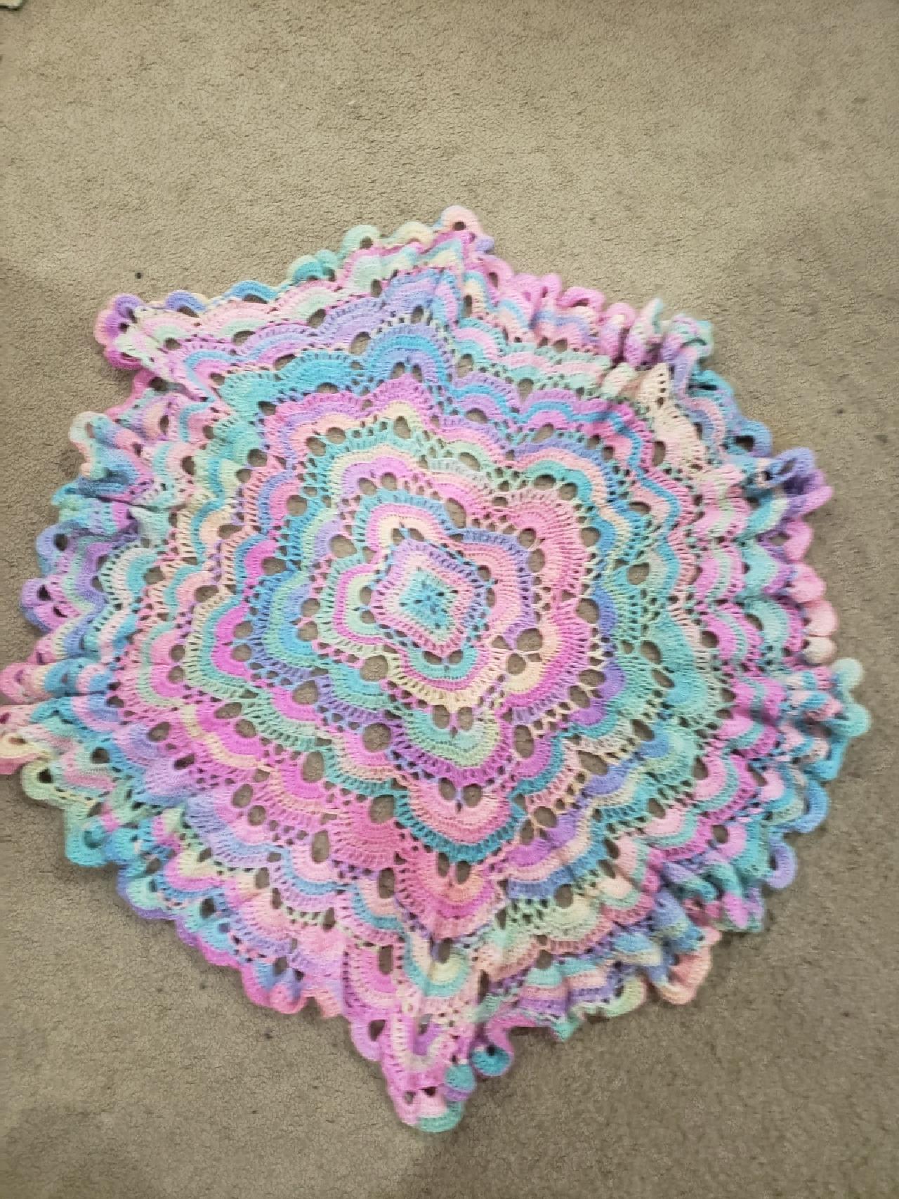 Crocheted Baby Blankets In The Round - DONNA'S DESIGN OF HANDMADE ITEMS