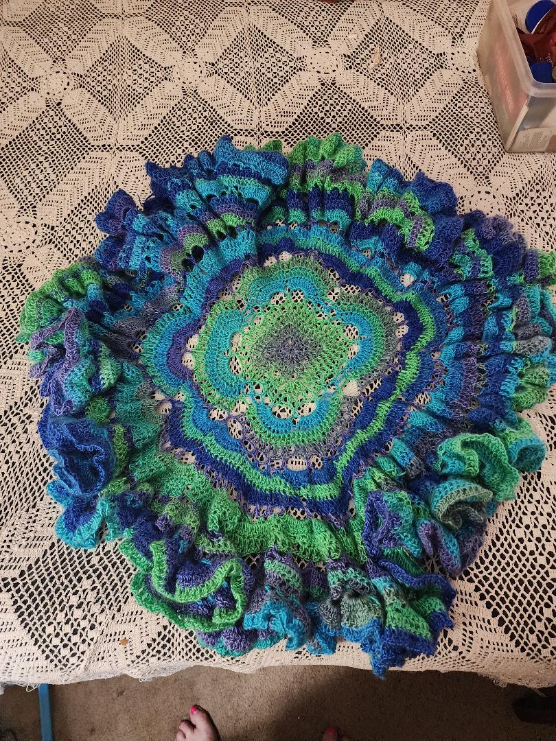 Crocheted Baby Blankets In The Round - DONNA'S DESIGN OF HANDMADE ITEMS