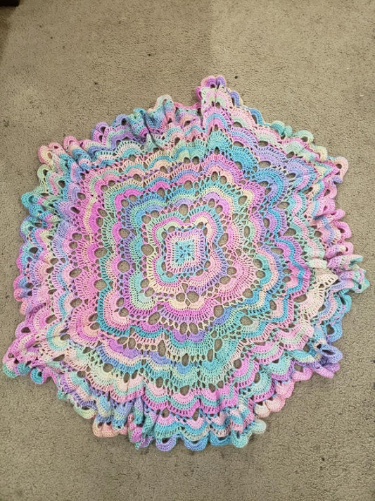 Crocheted Baby Blankets In The Round - DONNA'S DESIGN OF HANDMADE ITEMS