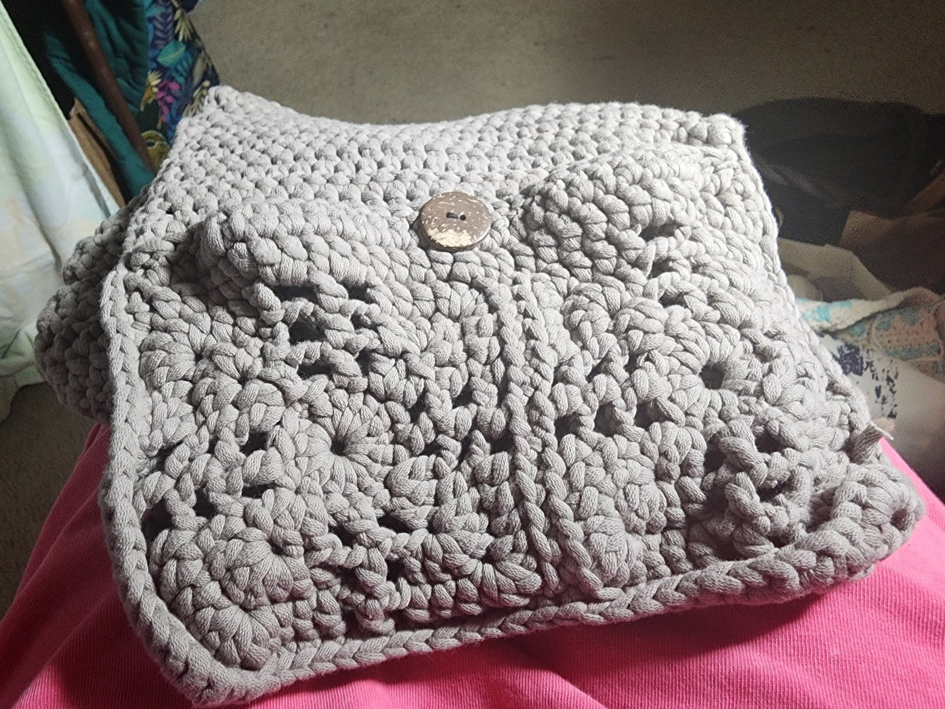 Crocheted Chair Organizer - DONNA'S DESIGN OF HANDMADE ITEMS