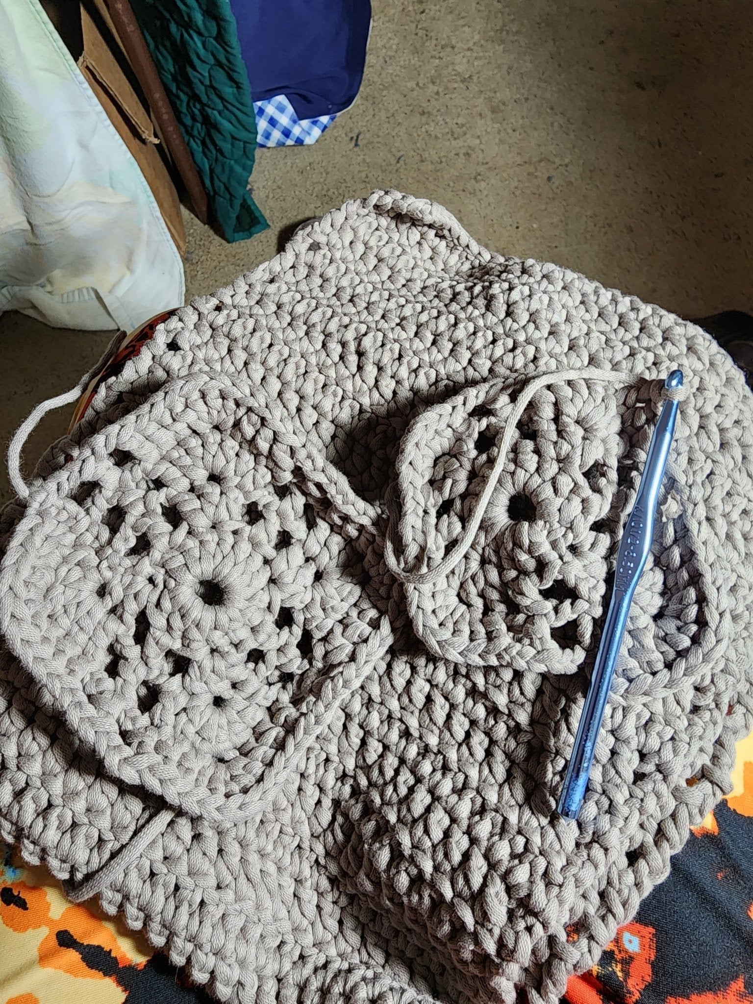 Crocheted Chair Organizer - DONNA'S DESIGN OF HANDMADE ITEMS