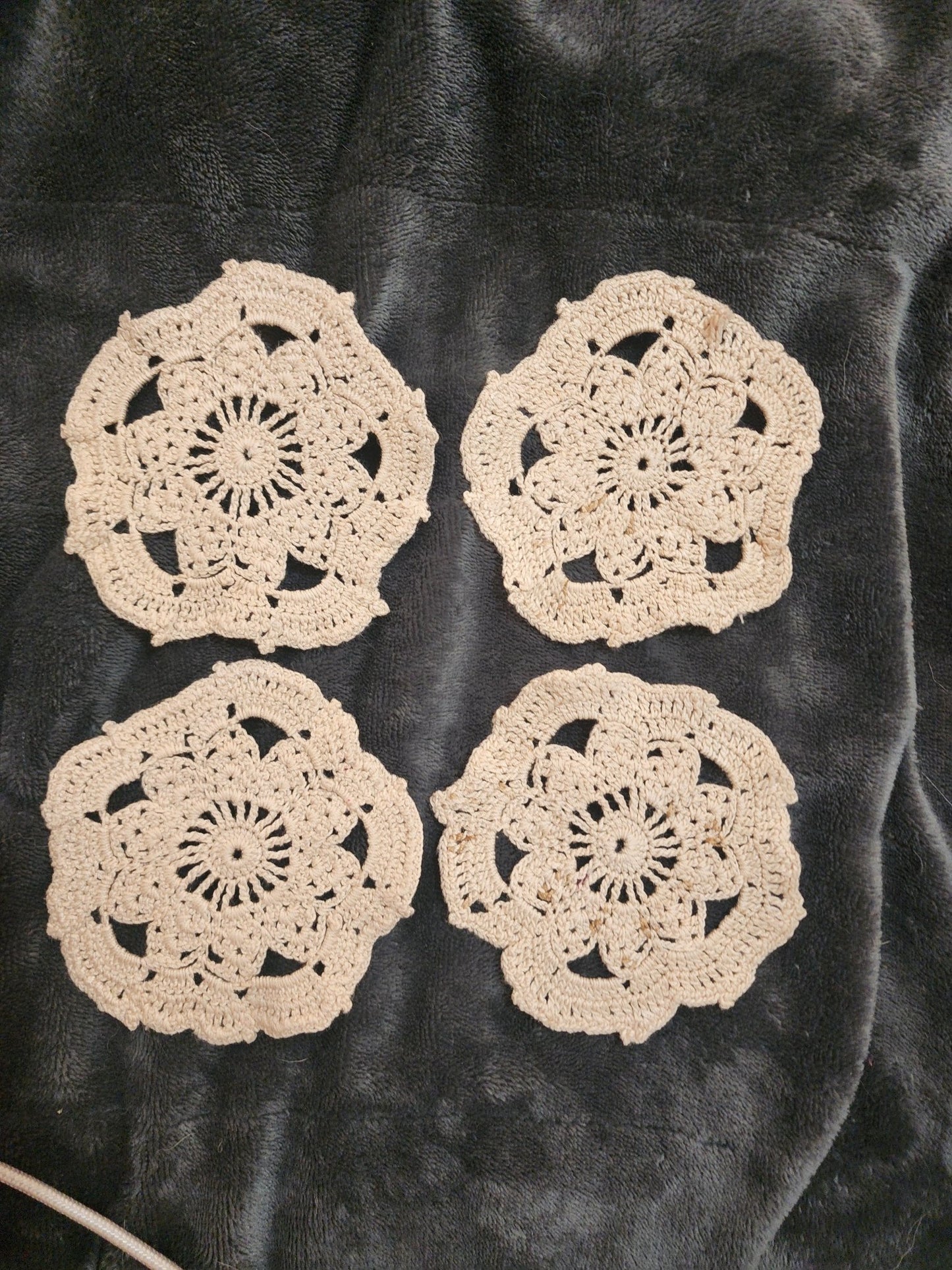 Crocheted Doily Coasters - DONNA'S DESIGN OF HANDMADE ITEMS