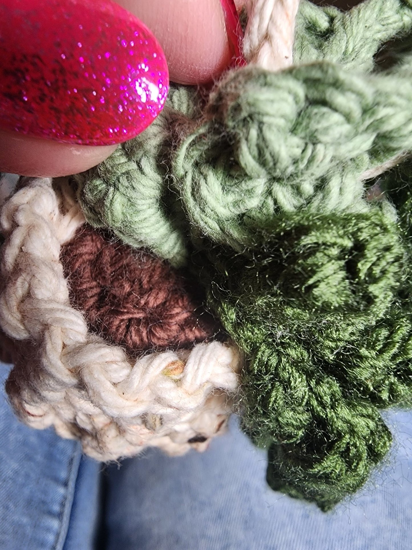 Crocheted Hanging Plant Deodorizer - DONNA'S DESIGN OF HANDMADE ITEMS