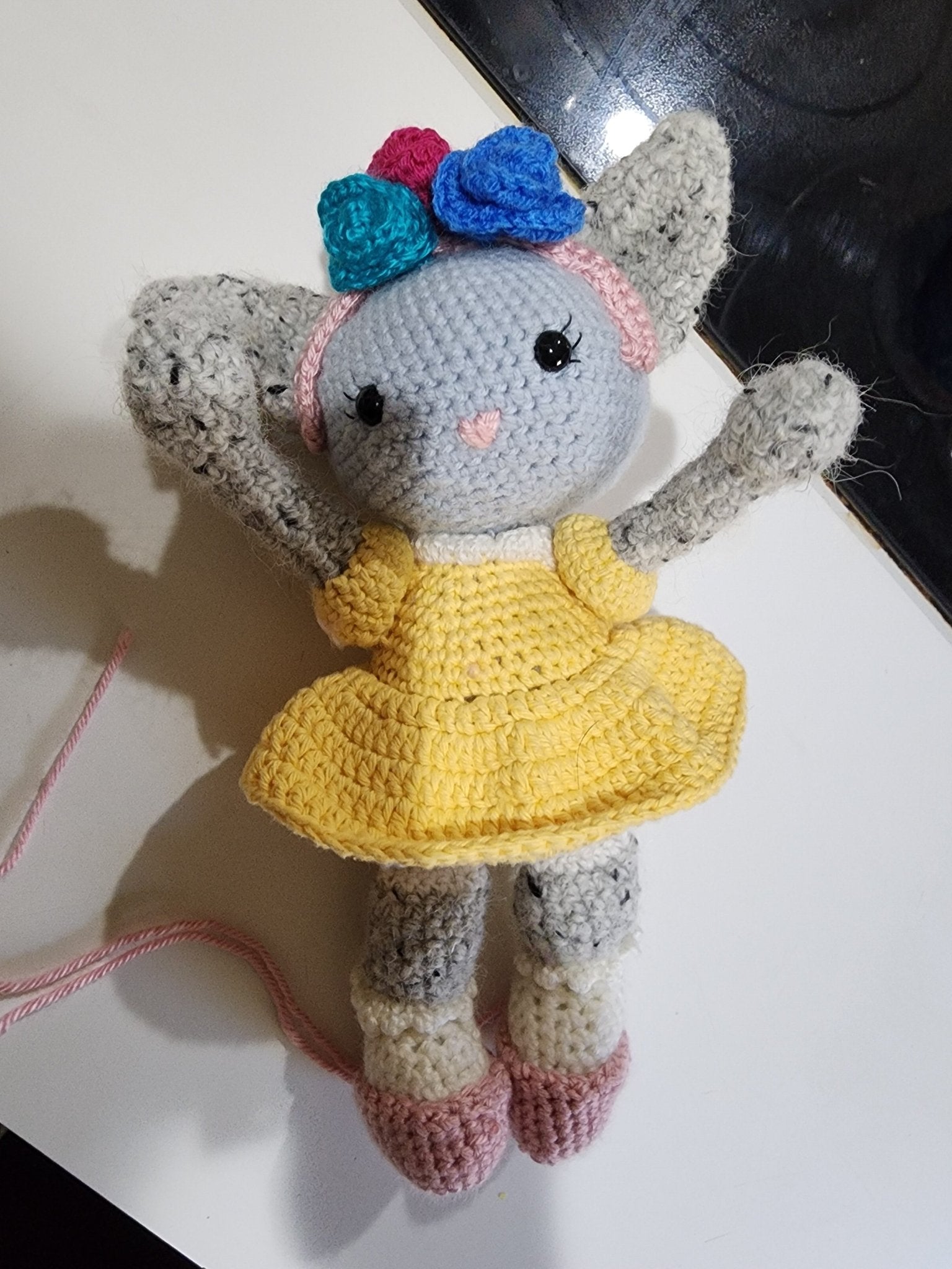 Crocheted Kitten with Clothes - DONNA'S DESIGN OF HANDMADE ITEMS