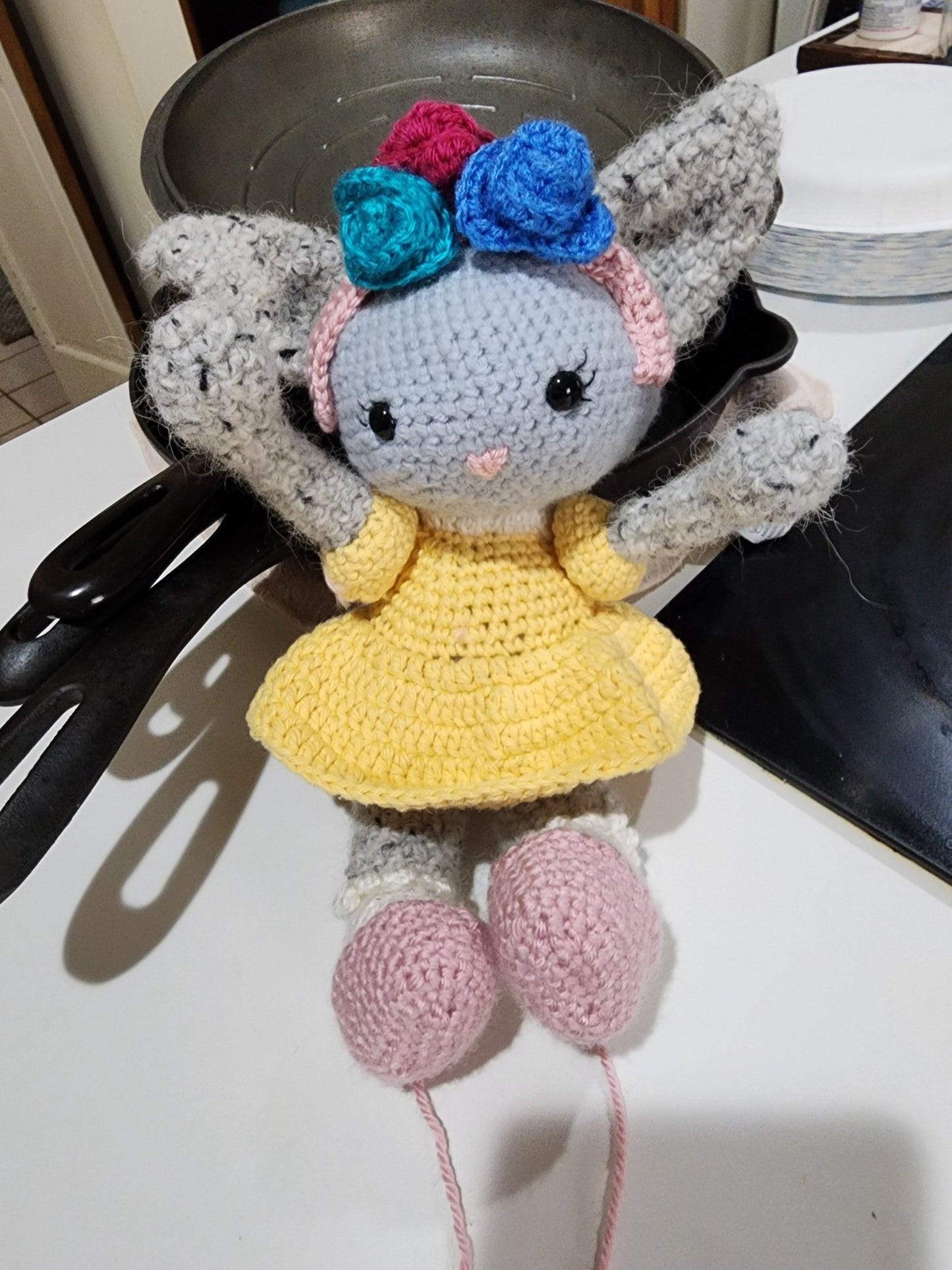 Crocheted Kitten with Clothes - DONNA'S DESIGN OF HANDMADE ITEMS